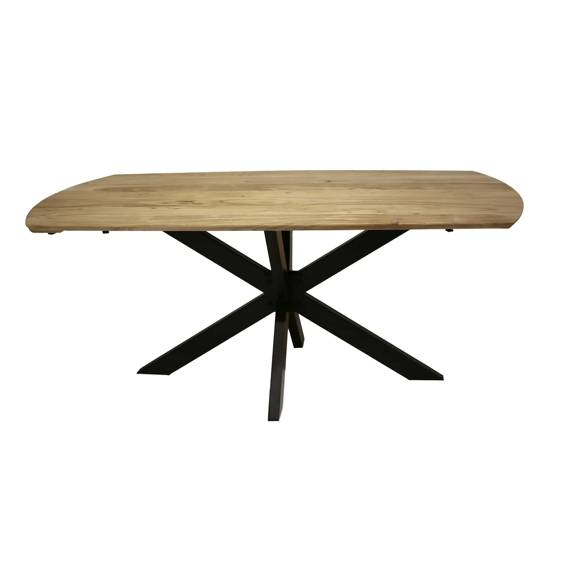 Table à manger extensible à bords ronds en bois d'acacia 175-275 cm MELBOURNE