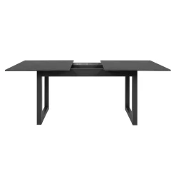 Table à manger extensible effet ardoise 160-200 cm ALVA