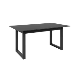 Table à manger extensible effet ardoise 160-200 cm ALVA