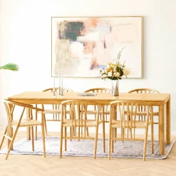 Table à manger extensible en chêne naturel 220/270/320 cm KALKIE