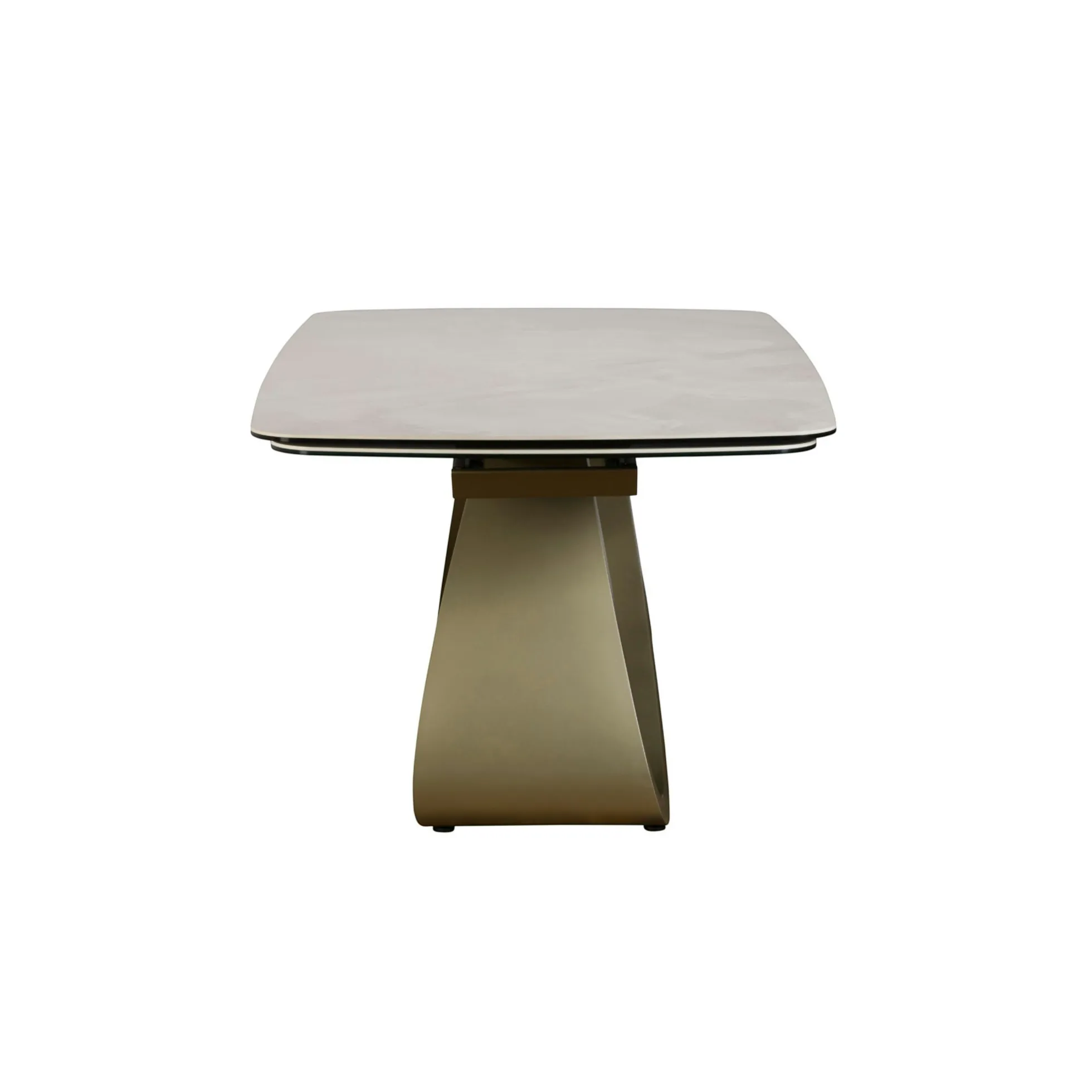Table à manger extensible en céramique brillante 180-240 cm SYRA