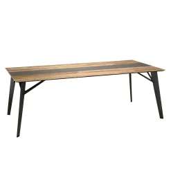 Table à manger industrielle teck recyclé 220x100 PANAMA