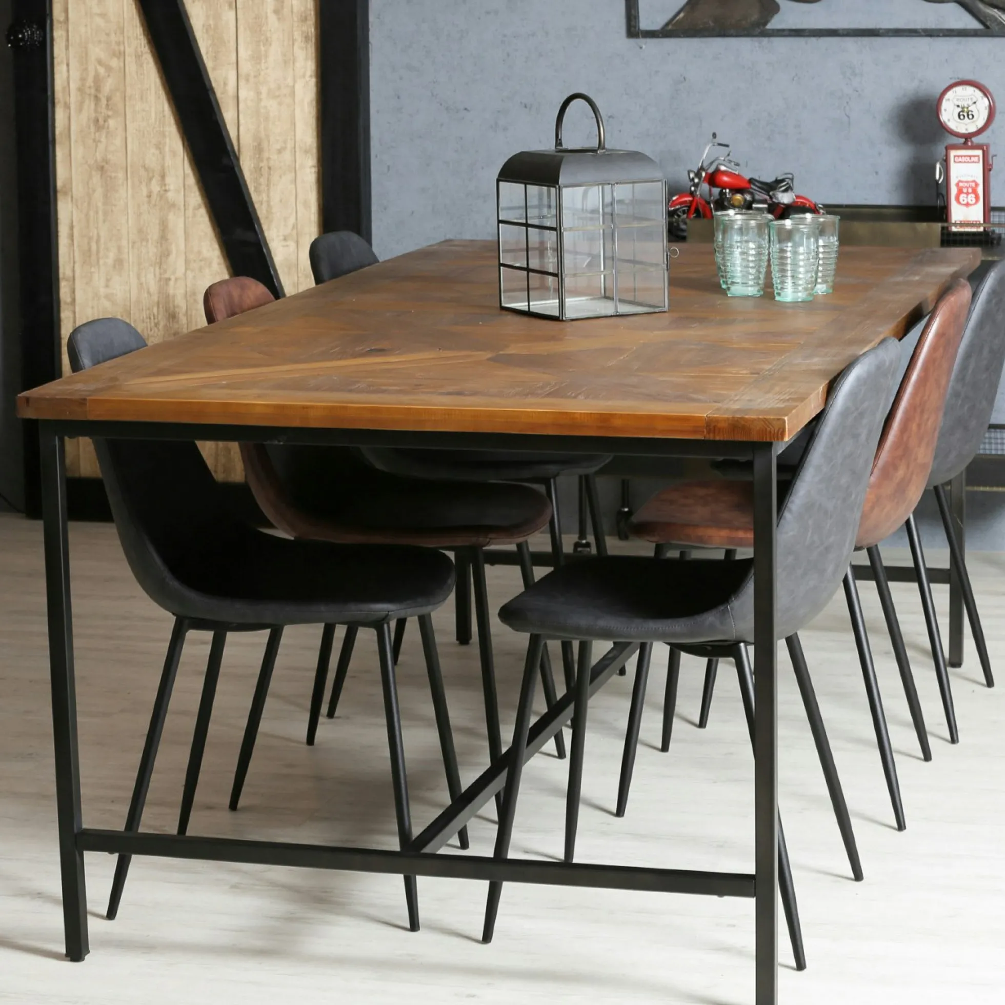 Table à manger marqueterie 200 cm VARSOVIE