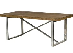 Table à manger moderne chêne acier 200 cm RIVERSIDE