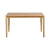 Table à manger moderne en chêne clair avec rallonge intégrée 135-190 cm DERBY