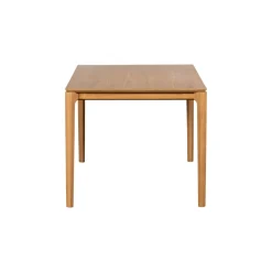 Table à manger moderne en chêne clair avec rallonge intégrée 135-190 cm DERBY