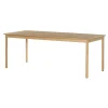 Table à manger moderne en chêne clair 220 cm LOREN