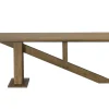 Table à manger moderne piètement oblique chêne massif 240 cm HUDSON