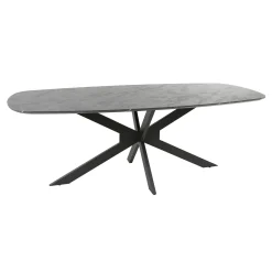Table à manger organique effet marbre 215 cm RALF
