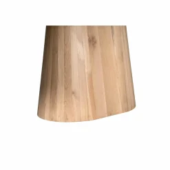 Table à manger ovale bois de chêne et pied central 210 cm LEXTON