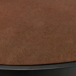 Table à manger ovale bois effet pierre rouille 220 cm BIHAR