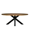 Table à manger ovale en bois de teck recyclé 190 cm ONTARIO