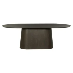 Table à manger ovale en chêne brun 280 cm LOREN
