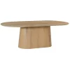 Table à manger ovale en chêne clair 280 cm LOREN