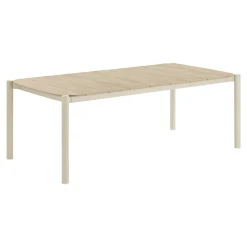 Table à manger 8 places bois et aluminium AGGER