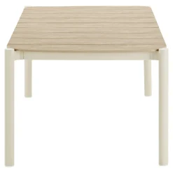 Table à manger 8 places bois et aluminium AGGER