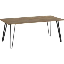 Table à manger rectangulaire en teck pieds épingle 200 BOMBAY