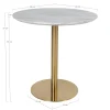 Table à manger ronde aspect marbre ø90 cm TORANO