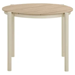 Table à manger ronde bois et aluminium ø90 AGGER