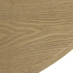 Table à manger ronde couleur naturelle design arrondi VELAR