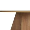 Table à manger ronde effet bois clair Ø120 cm MARFA