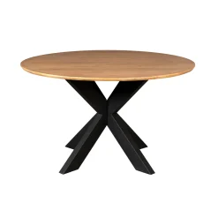 Table à manger ronde en bois de manguier Ø130 cm CORTINA