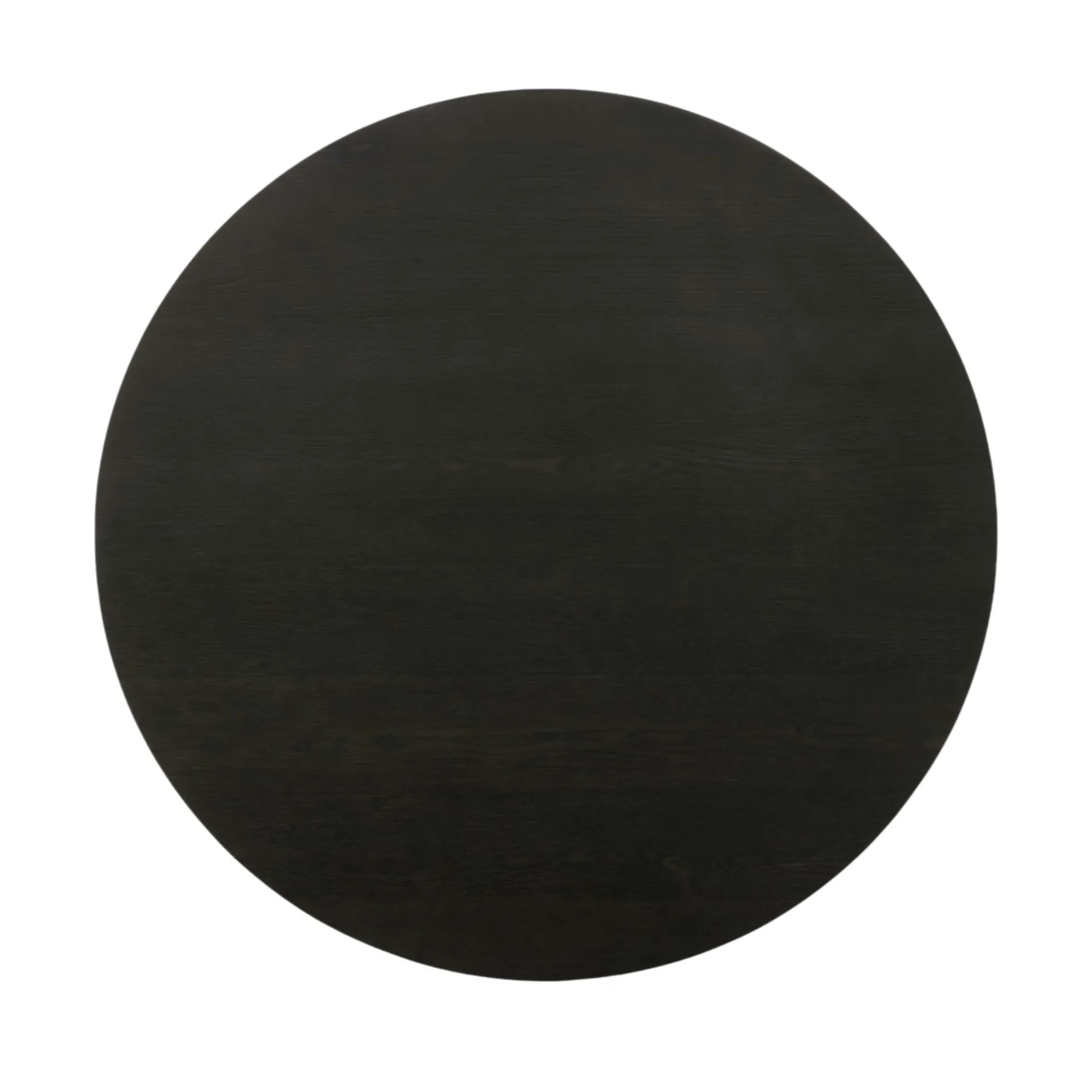 Table à manger ronde en chêne brun Ø130 cm LOREN
