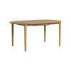 Table à manger ronde en chêne clair avec rallonge intégrée 130-170 cm DERBY