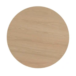 Table à manger ronde en chêne clair Ø130 cm LOREN