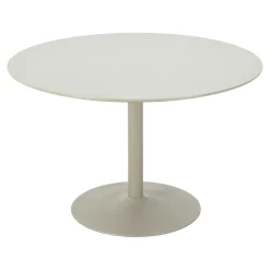 Table à manger ronde ø120 MDF sable PRATO