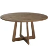 Table à manger ronde 140x140cm en bois de mindi ARCUS