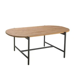 Table à manger teck recyclé bords arrondis 200 cm TRANI