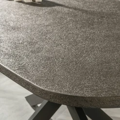 Table à manger vintage à bords ronds 215 cm RALF