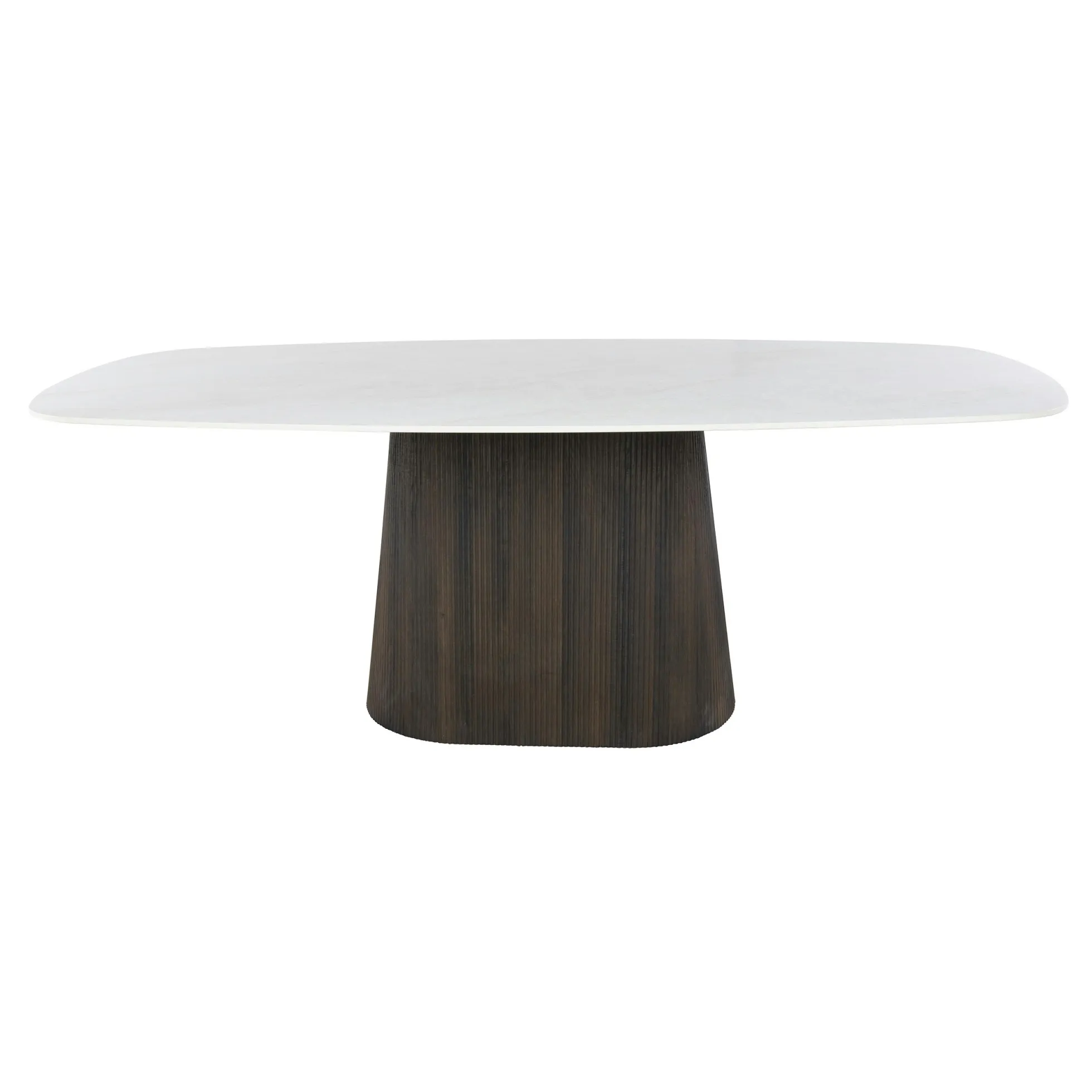 Table à manger vintage en céramique marbrée 215 cm MAHAL
