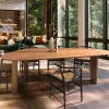 Table à manger 260x120cm en bois de teck recyclé SWING