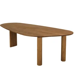 Table à manger 260x120cm en bois de teck recyclé SWING