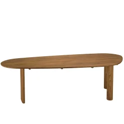 Table à manger 260x120cm en bois de teck recyclé SWING
