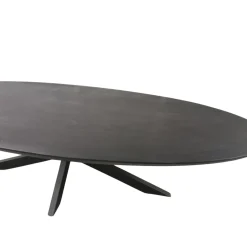Table ovale bois noir pied croisé 300 cm UDA
