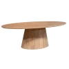 Table ovale bois à pied rainuré 210 cm CALERO