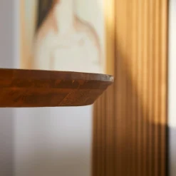 Table ovale en bois pied croisé 240 cm UDA