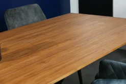 Table pied central bois recyclé teck 180 cm BARBADE