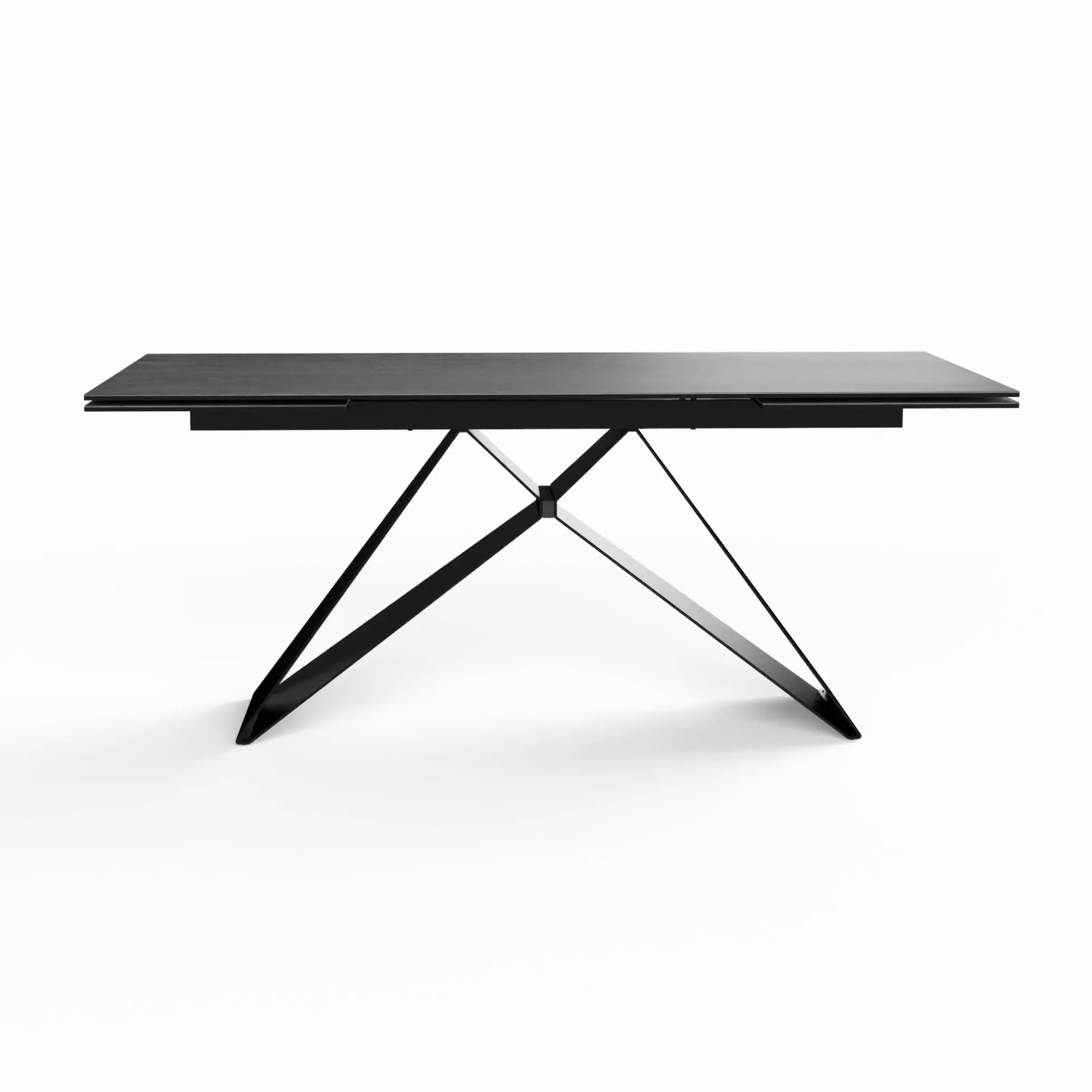 Table à rallonge en céramique grise 180-280 LOMBARDIE
