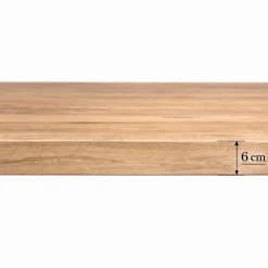 Table rectangulaire bois clair pied central 300 cm RIVANO