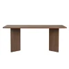 Table rectangulaire bords ronds effet bois noyer 180 cm MARFA