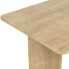 Table rectangulaire bords ronds effet chêne clair 180 cm MARFA