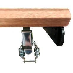 Table rectangulaire extensible en chêne brun 180 cm PALERME