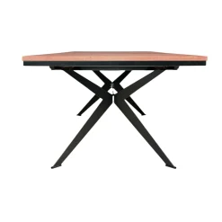 Table rectangulaire extensible en chêne brun 220 cm PALERME