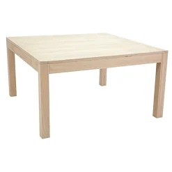 Table repas carrée extensible hévéa 140/240cm OLGA