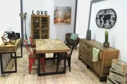 Table Repas Extensible Bois recyclé 180/240x90x77cm BRISBANE