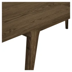 Table repas extensible en bois plaqué chêne fumé, 240/290/340 cm KALKIE